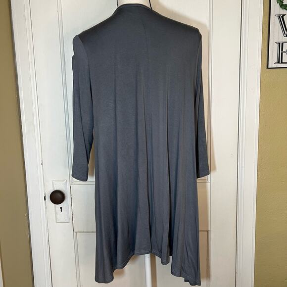 NWT Gray 24/7 Half Sleeve Cardigan Size Medium - Picture 6 of 8